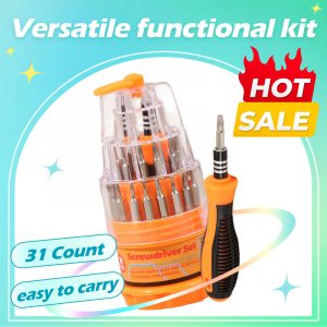Household Tools - Screwdriver Set (31 Count) (Orange)