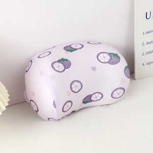 Printing Mangosteen Memory Foam Bone Shape Pillow (Purple)
