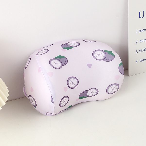 Printing Mangosteen Memory Foam Bone Shape Pillow (Purple)
