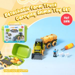 Detachable Farm Truck Carrying Animal Toy Set