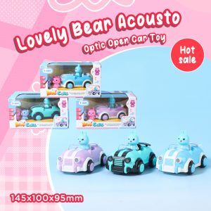 Lovely Bear Acousto-Optic Open Car Toy (Electric)