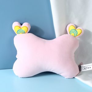 Dreamy Loving-Heart Series Bone Shaped Pillow (Pink)