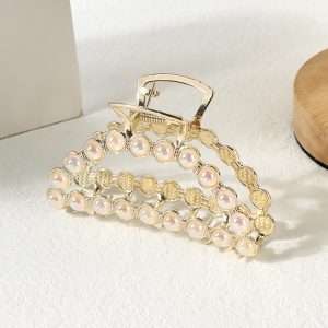Colorful Beads Alloy Claw Clips #4