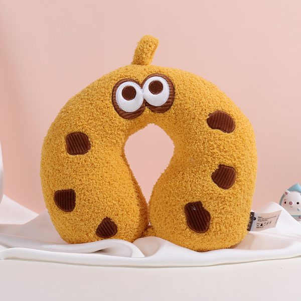 Cookie PP Foam U-Shaped Pillow (Yellow)