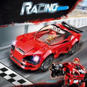 Red Racecar 2-in-1 Toy(169PCS)