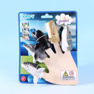 Simulated Marine Animal Finger Puppets Set