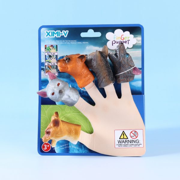 Simulated Forest Animal Finger Puppets Set