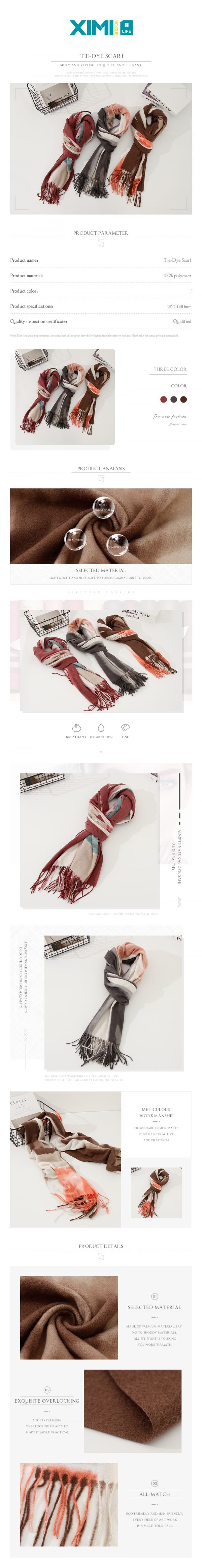 Tie-Dye Scarf - Image 2
