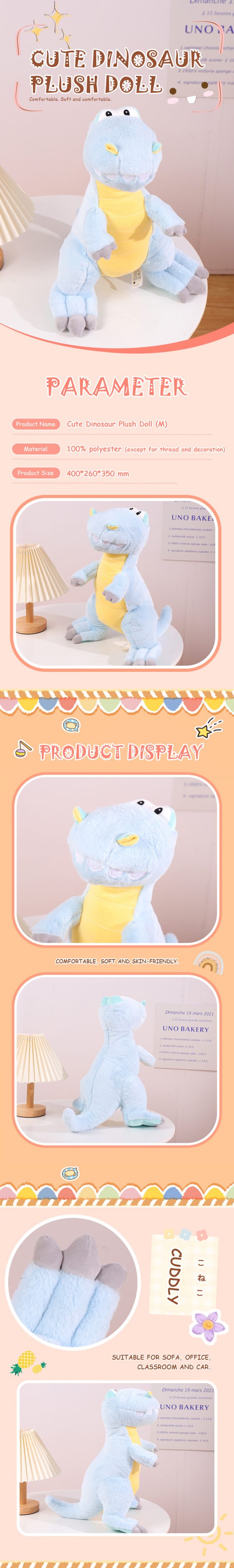 Cute Dinosaur Plush Doll (M) - Image 2