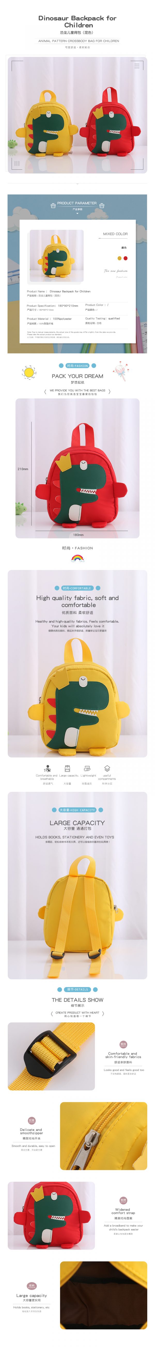 Dinosaur Backpack for Children - Image 2