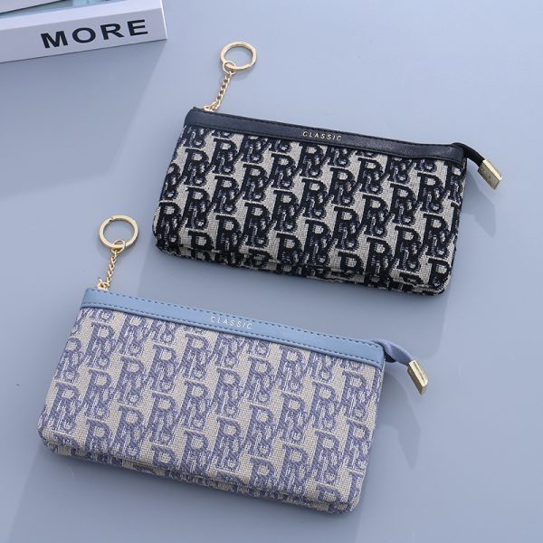 Trendy Letters Jacquard Clutch