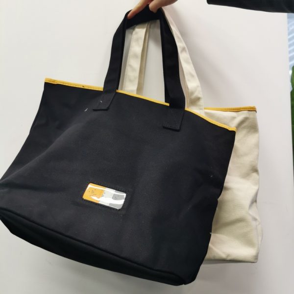 Trendy Colour-Blocked Shopping Bag