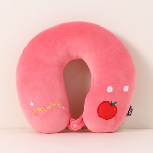 Fruit Collection Apple PP Foam U-Shaped Pillow (Pink)