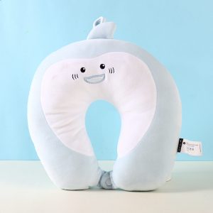 Seaworld Shark PP Foam U-Shaped Pillow (Blue)