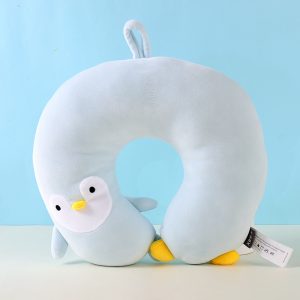 Funny Penguin PP Foam U-Shaped Pillow (Blue)