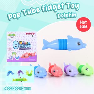 Pop Tube Fidget Toy - Dolphin