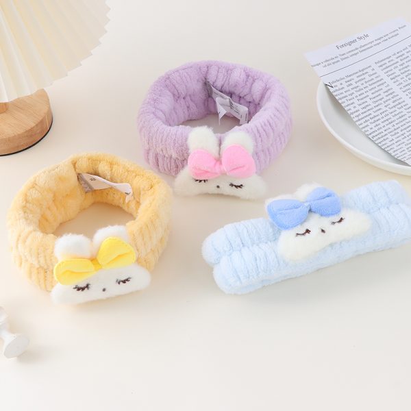 Bowknot Bunny Hair-Drying Band - Image 2